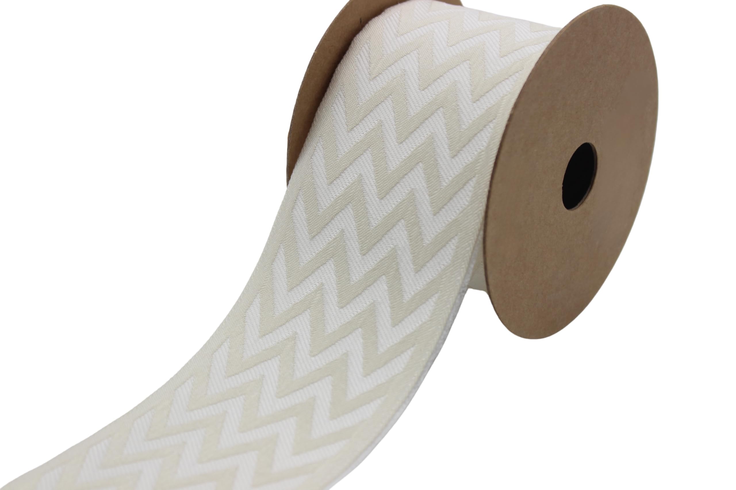 Ruban jacquard brodé pour rideaux ternes : finition zigzag 4m