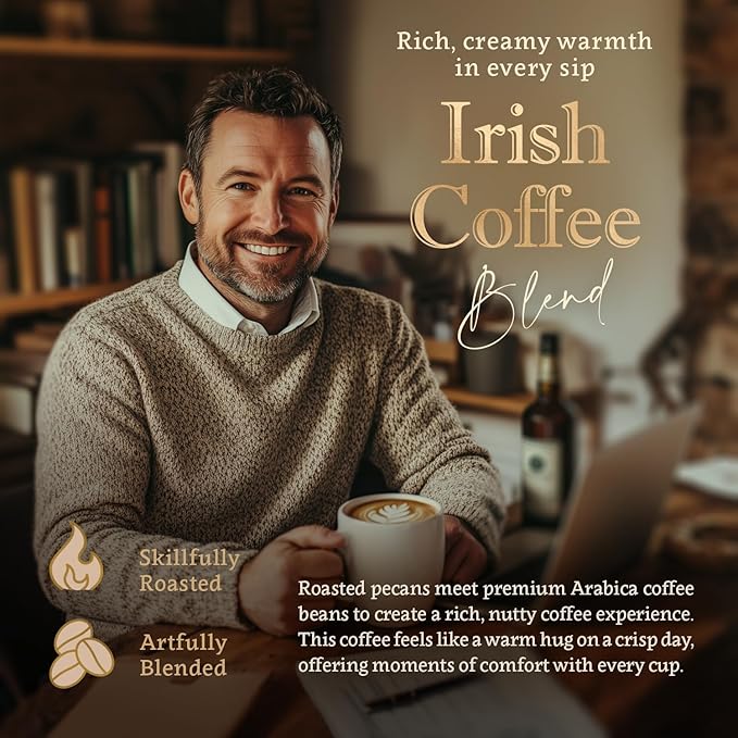 Café en Granos Sabor Irish Cream - 100% Arábica, Orgánico, Tostado Medio miniatura 3