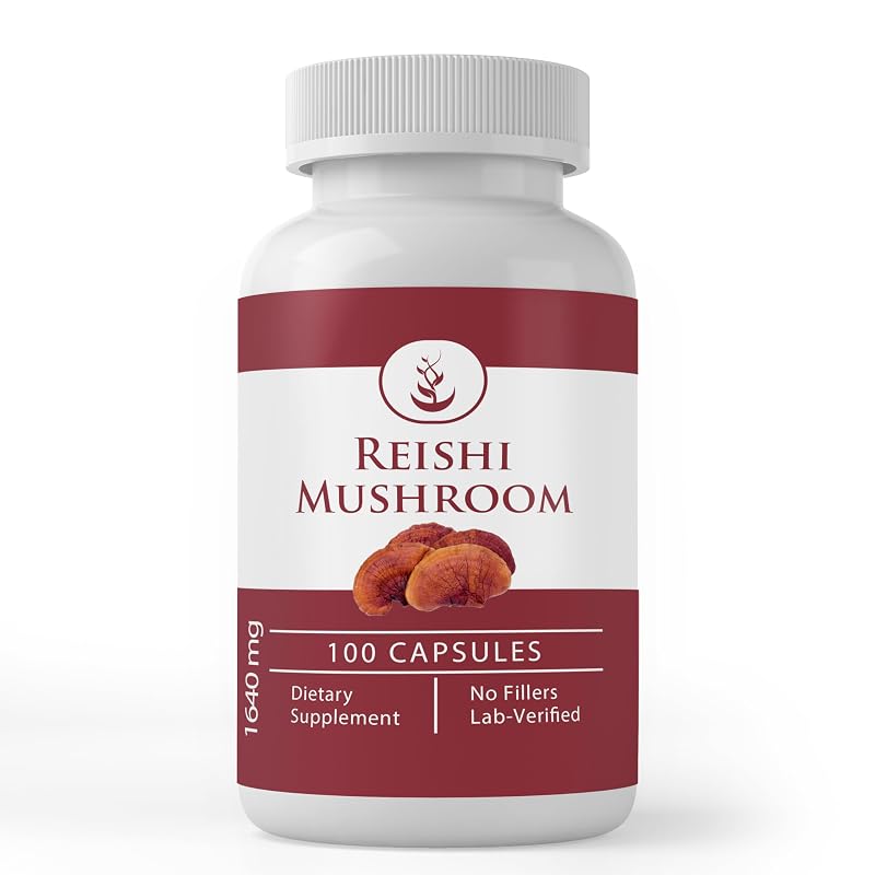 PURE ORIGINAL INGREDIENTS Suplemento de Cogumelo Reishi 100 cápsulas