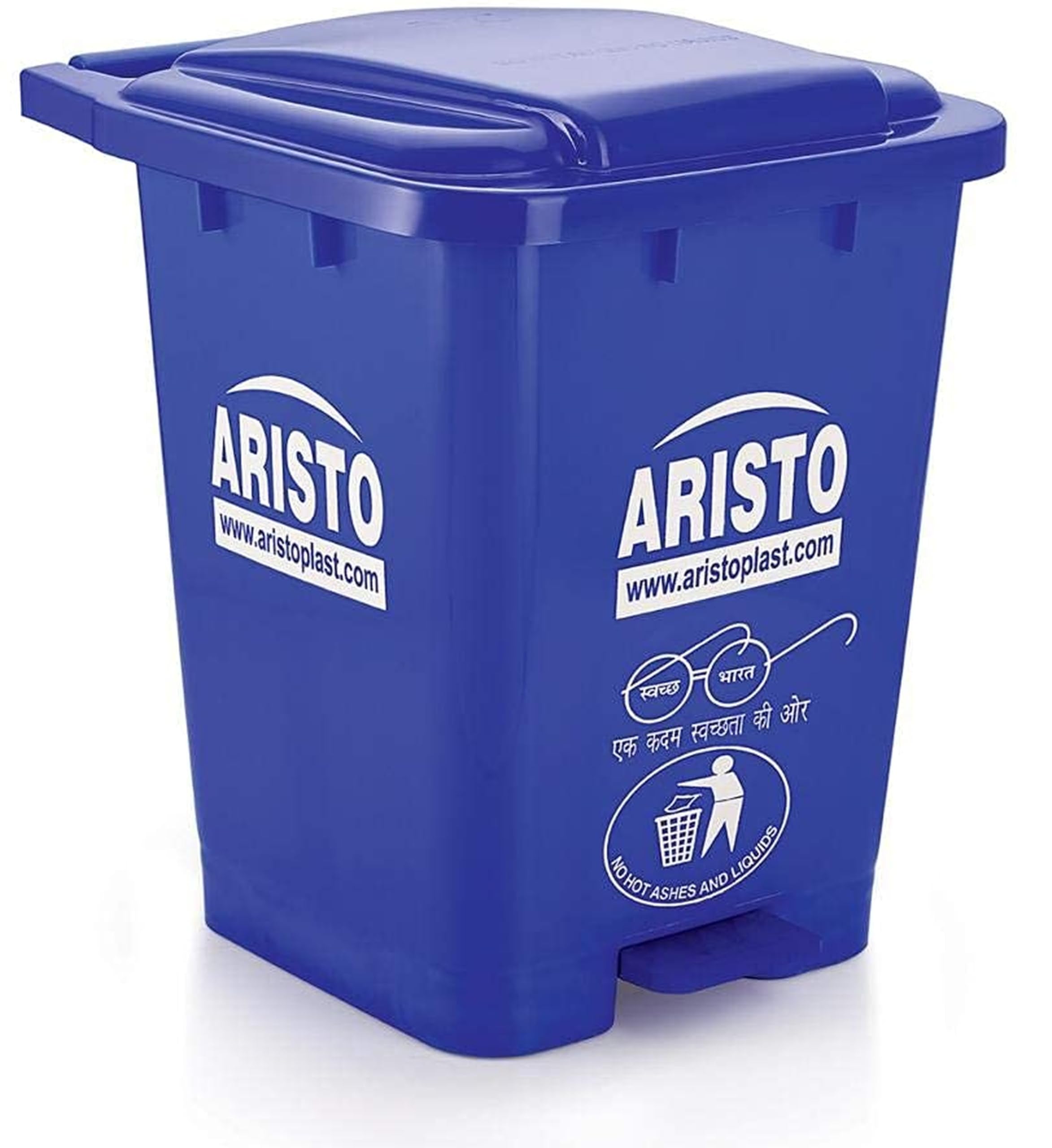 Dhwani Enterprise Aristo Pedal Dustbin 45 Ltr - Waste Basket for Kitchen With Lid, Big Size (Blue)-image-15