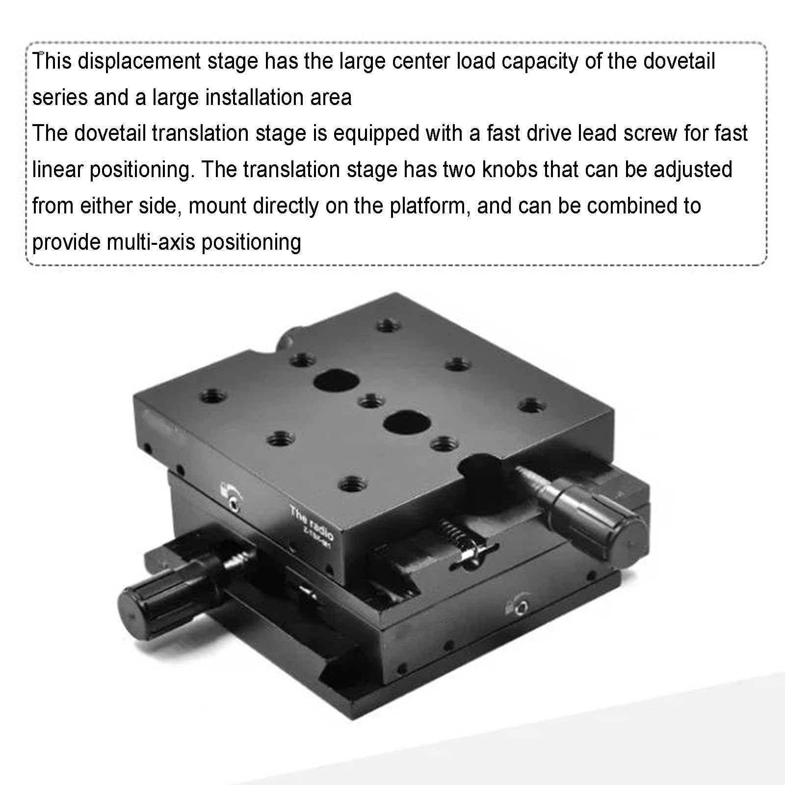 X Axis Linear Stage Manual, precyzyjny stół przesuwny z łożyskiem jaskółczy ogon i rolką dostrajającą do eksperymentów optycznych, regulacja mikrometru