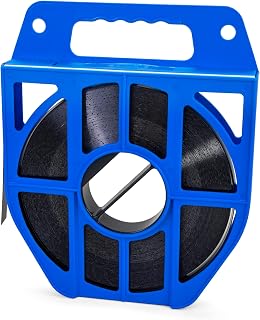 IDL Packaging 1/2" x .020" x 200' Steel Strapping Coil (1100 lbs Break Strength) in Plastic Self-Dispensed Case with Handle - Portable Strong Straps for Heavy Loads - Rounded and Smooth Band Edges