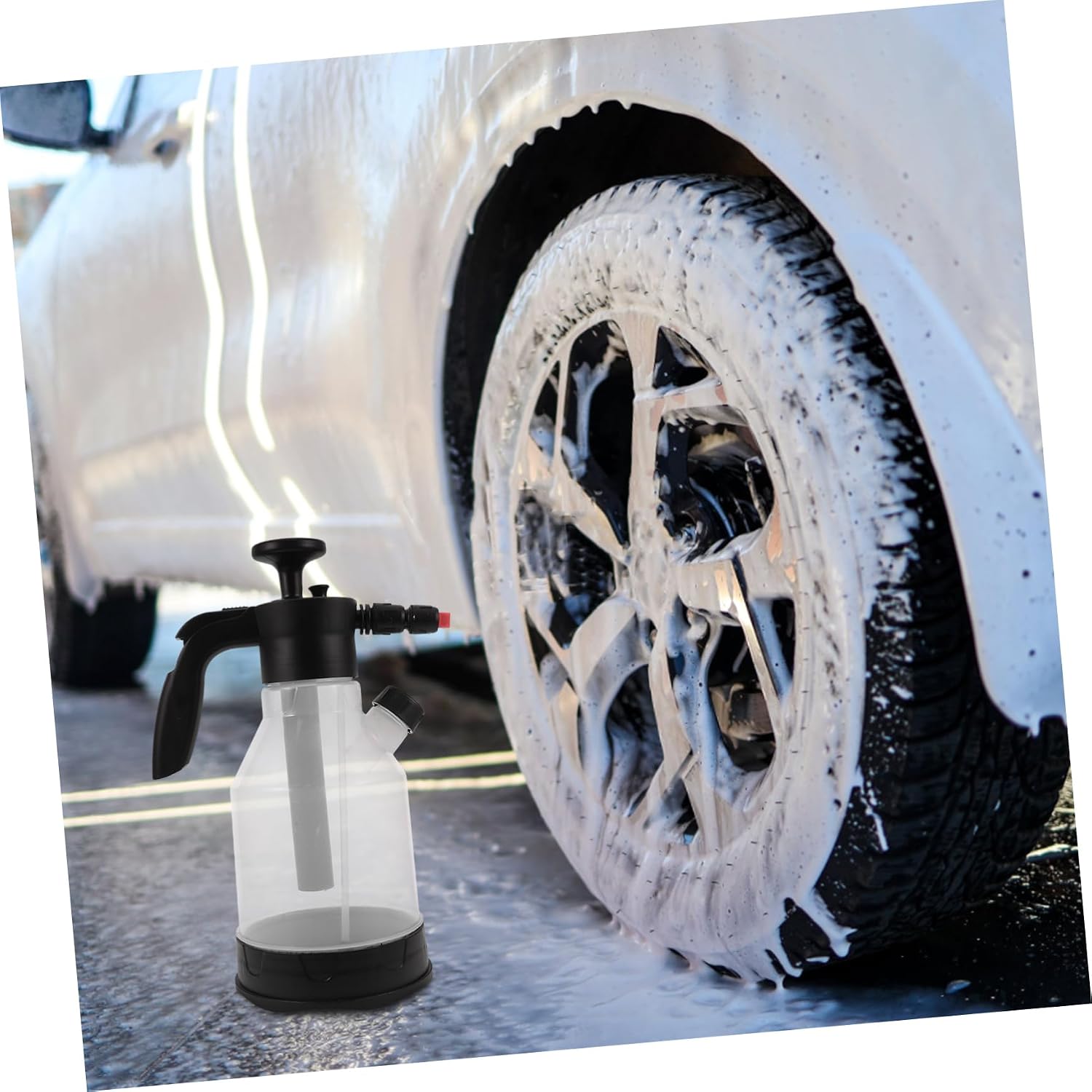 Car Wash Foaming Sprayer 2l Plastic Metal Hand Pump for Cars and Plants