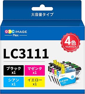 GPC Image Flex LC3111-4PK ブラザー 用 インク lc3111 純正と併用 4色 brother 対応 LC3111BK