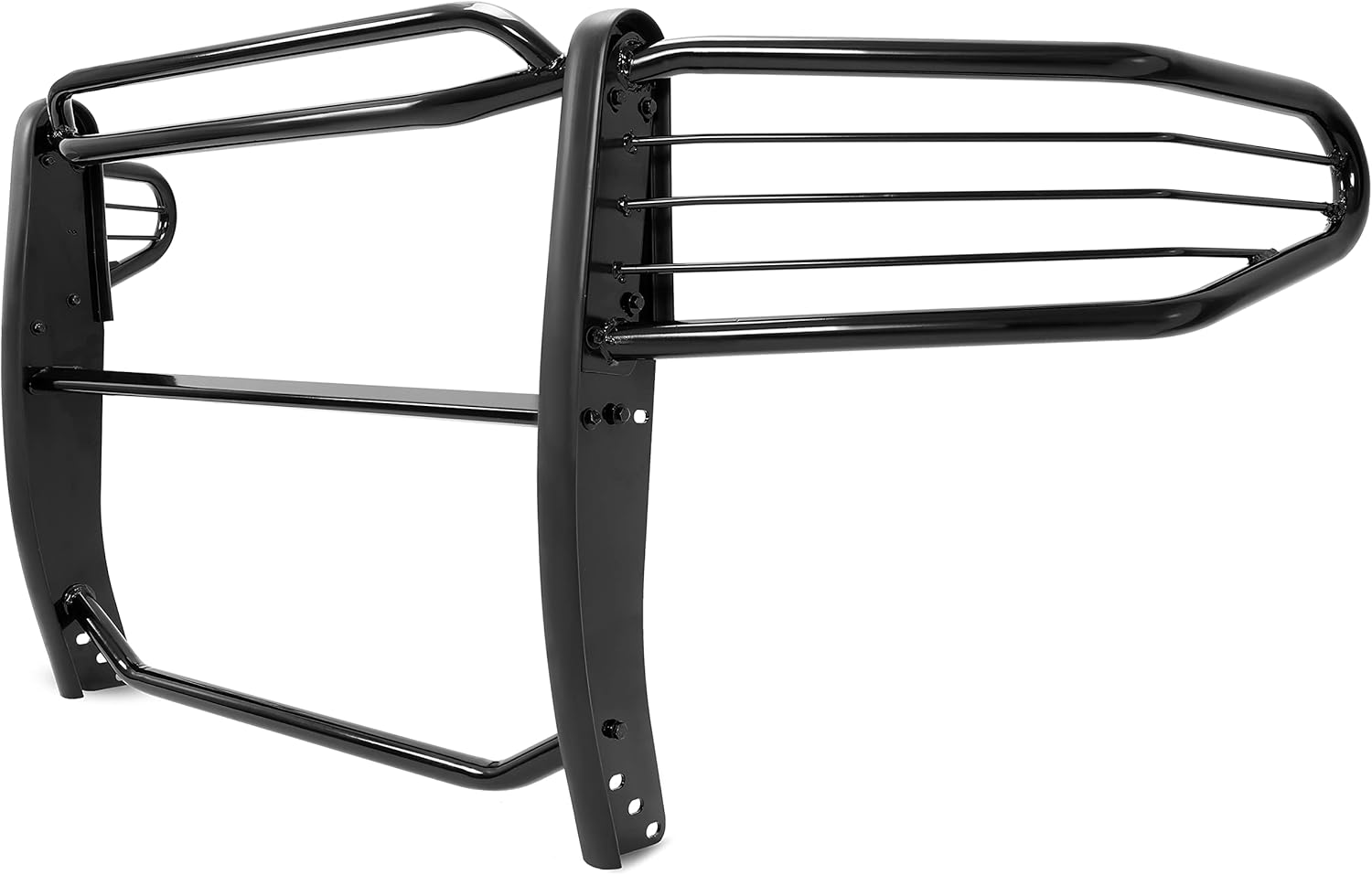 ALMULOO Brush Guard Compatible with 2007-2013 Toyota Tundra 2008-2014 Toyota Sequoia Powder Coated Steel Grille Guard