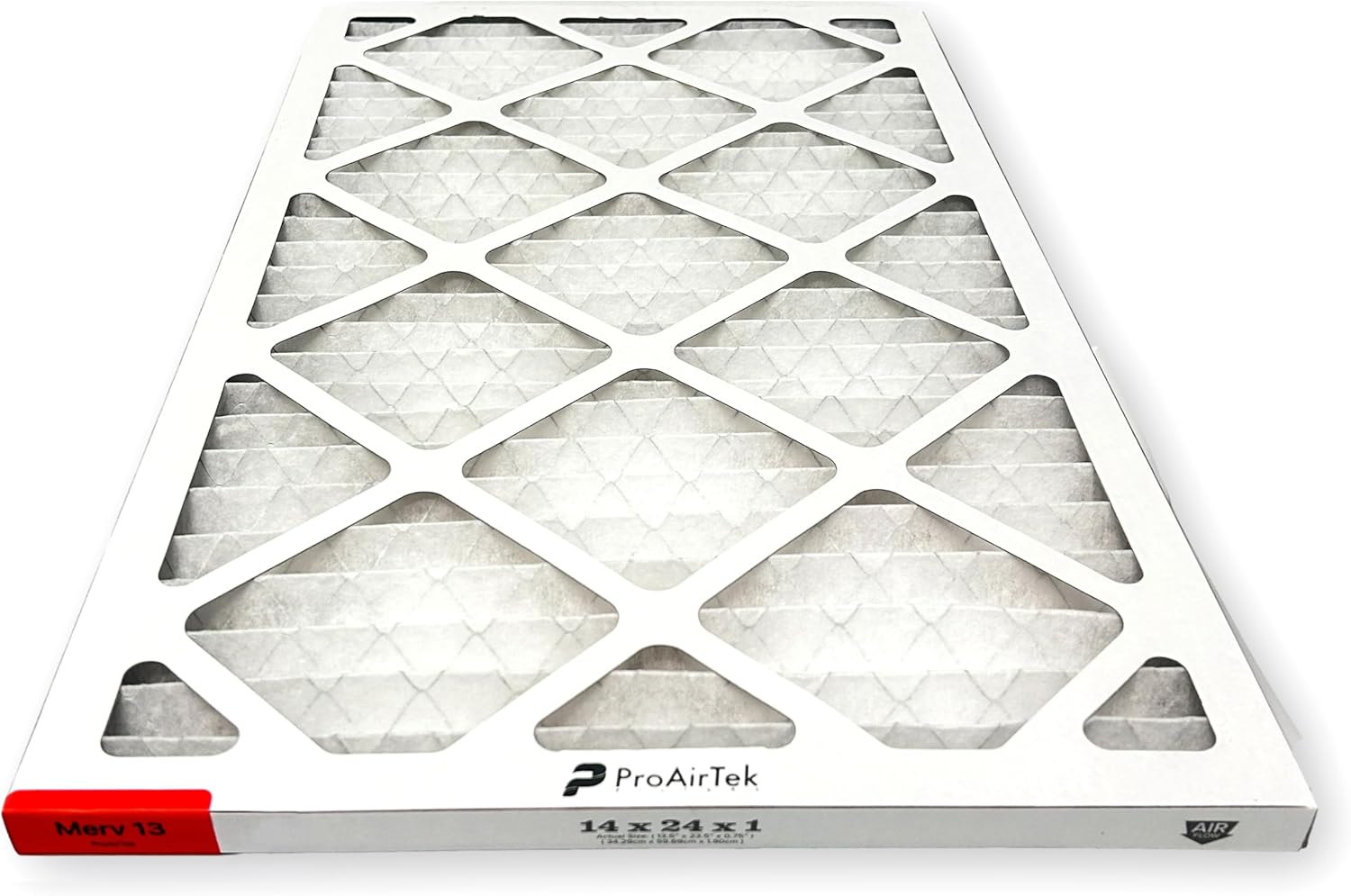 Proairtek AF14241M13SWH Model 14x24x1 Pack of 6 Air Filters, MERV 13; Ideal for Anyone Wanting Clean, Crisp Air in Their Home; Offers Enhanced Airflow and Efficiency; High-performance Filtration