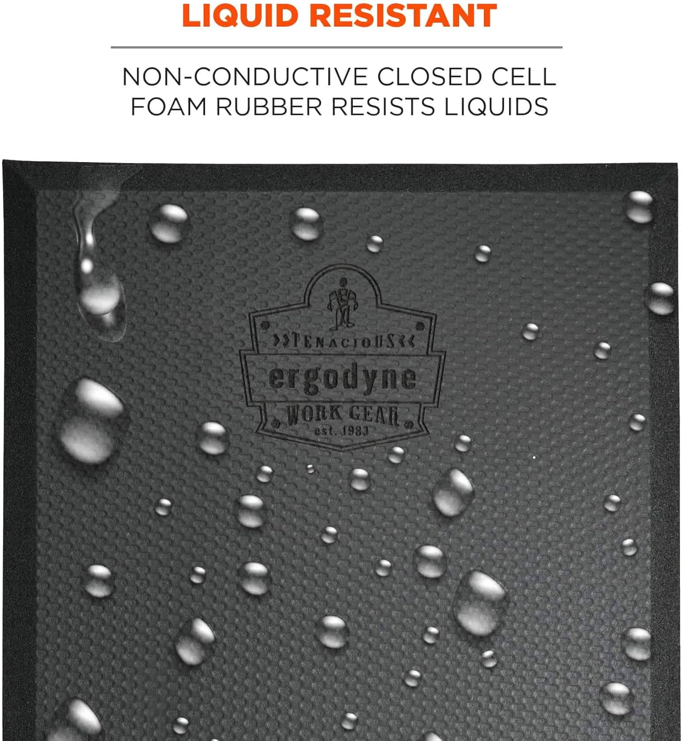 Ergodyne ProFlex 391 Kneeling Pad, Lightweight Kneeling Mat, Thin Foam Knee Cushion, XL, 18" x 36" x 0.5", Black