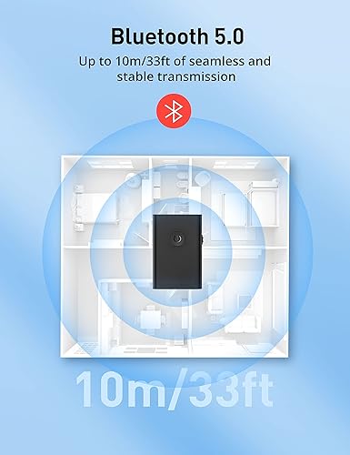 Miniatura 5 de Receptor transmisor Bluetooth V5.0 para TV PC, adaptador de audio AUX 2 en 1, adaptador Bluetooth inalámbrico de 0.138 in para