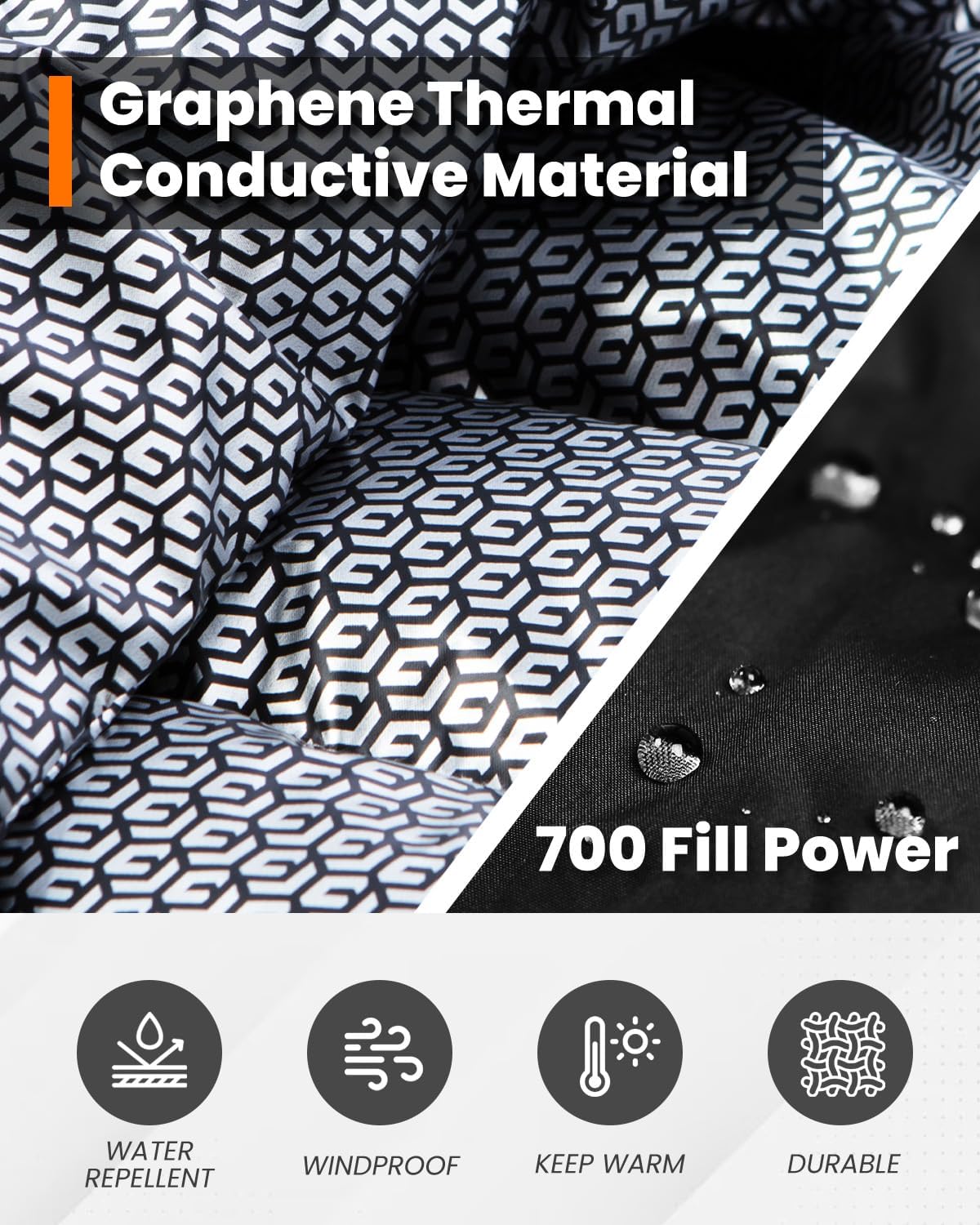 Women's Winter Down Long Jacket Thickened Puffer Warm Coat with Detachable Hood - Image 5