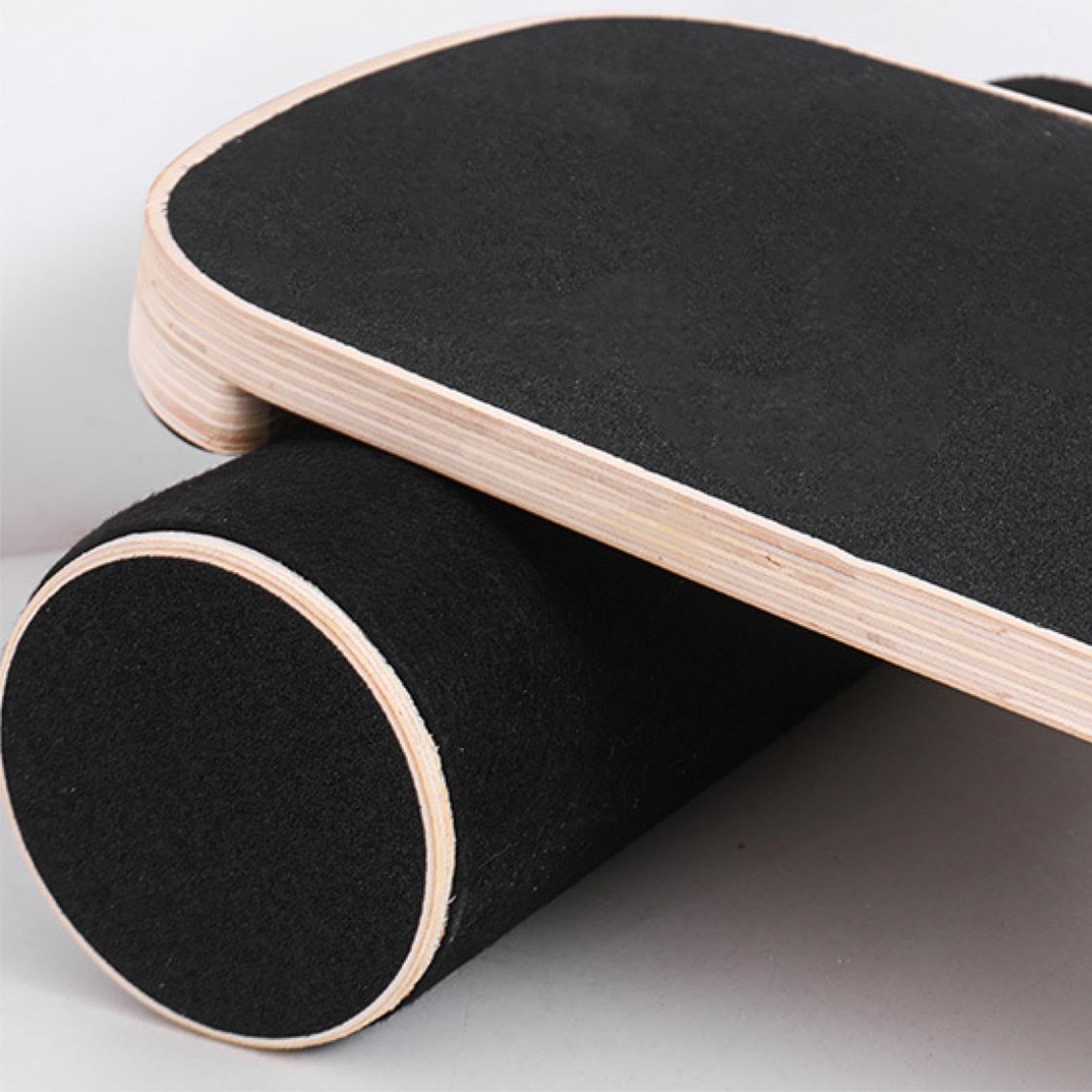Balance Board Ausilio di Equilibrio in Legno con Rullo per Allenamento Stabilità Training Esercizio Equilibrio Portatile Adatto Sport