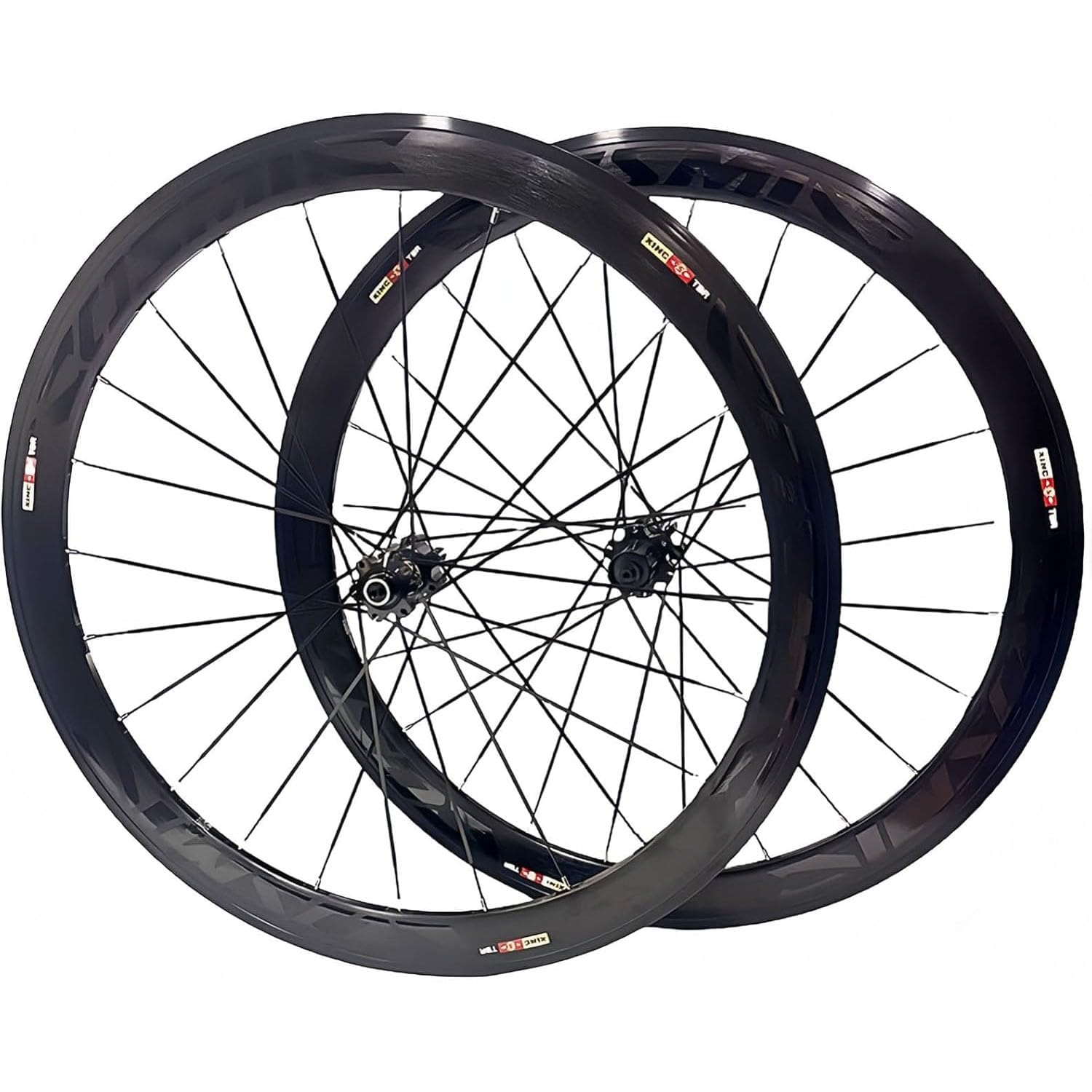 Bicicleta De Carretera 700C Juego De Ruedas Altura40/ 50Mm Aleación De Aluminio Llanta Freno De Disco Liberación Rápida 8/9/10/11Velocidad 24 Hoyos Rueda Delantera Y Trasera,2380g