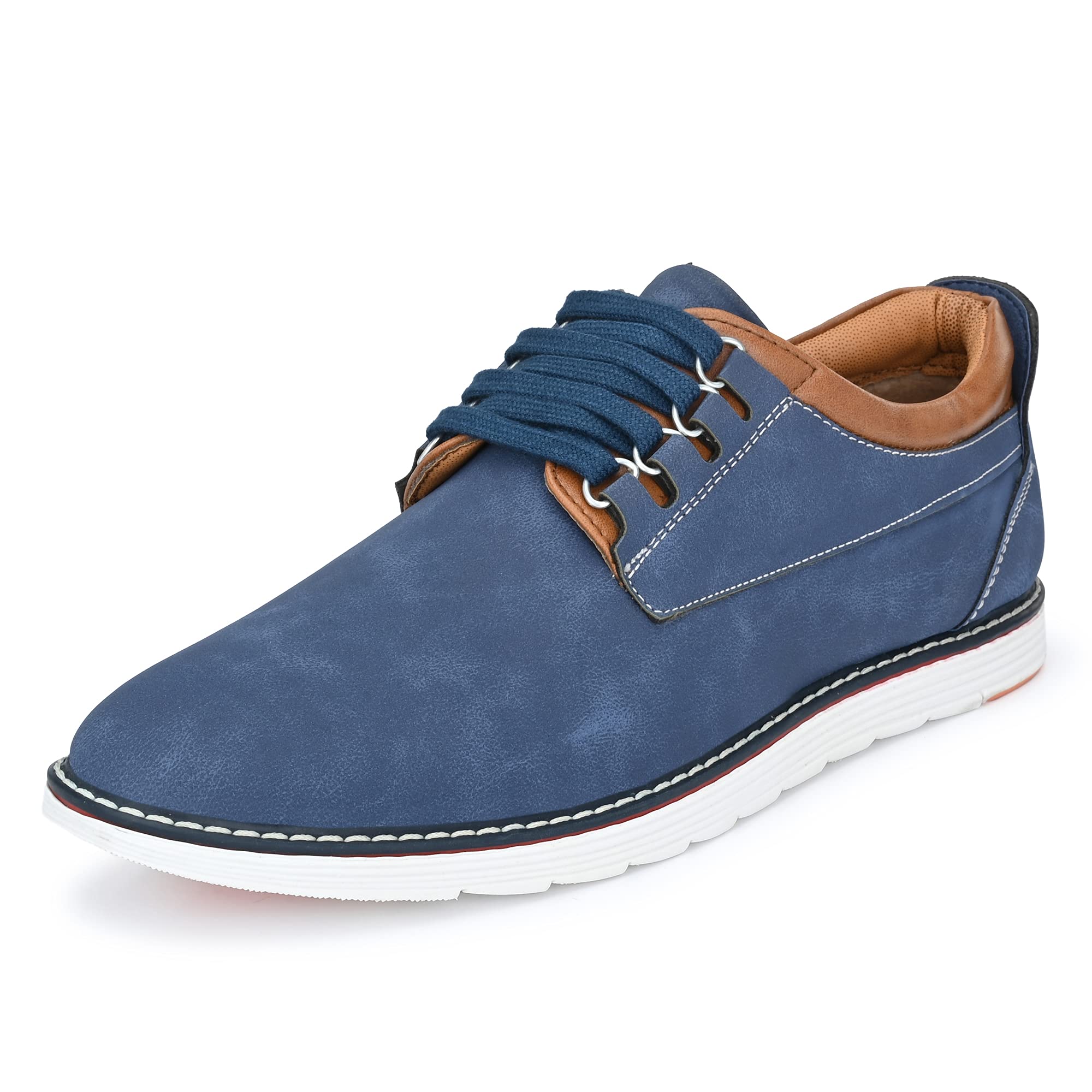 CentrinoMens Dress Smart Casual Shoes Oxfords Walking, Office Comfortable and Classy Sneakers with Extra Comfort (3323)