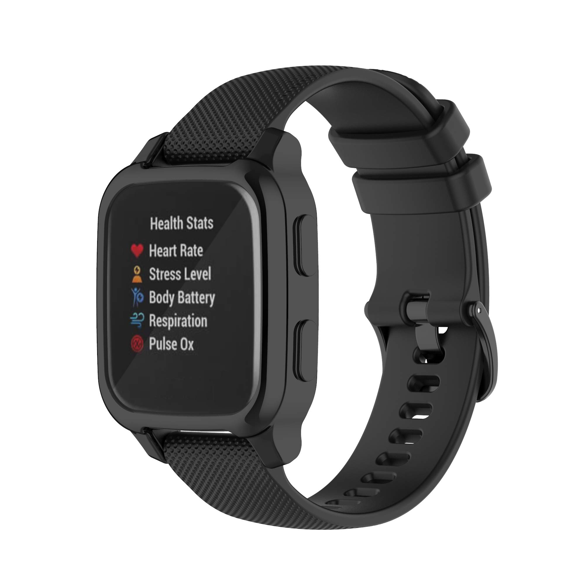 Custodia RuenTech Con Pellicola Protettiva Per Garmin Venu SQ E SQ2 - Cover TPU Ultra Slim Trasparente Antiurto