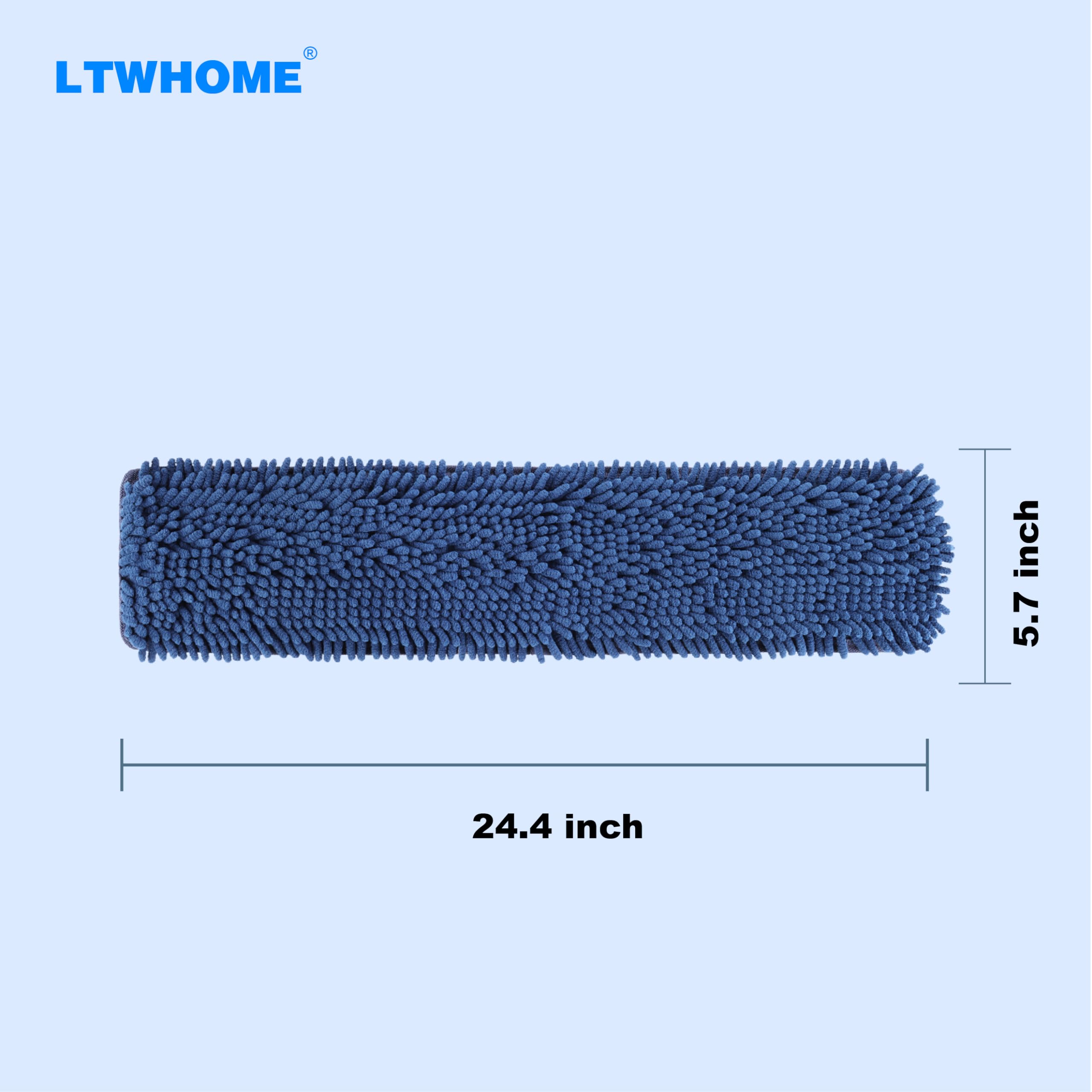 Recambios de almohadilla plana de microfibra lavable de 61 cm