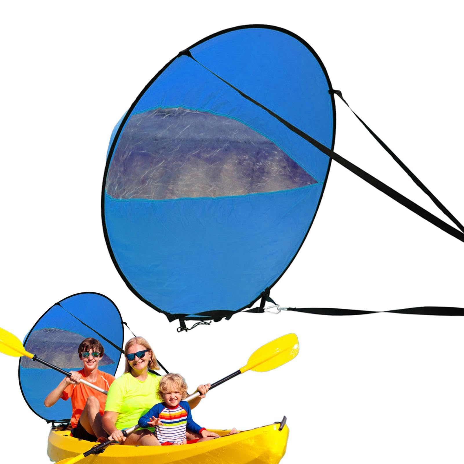 Voile à vent pour kayak pliable | Accessoire de voile de planche à voile pour pagaie