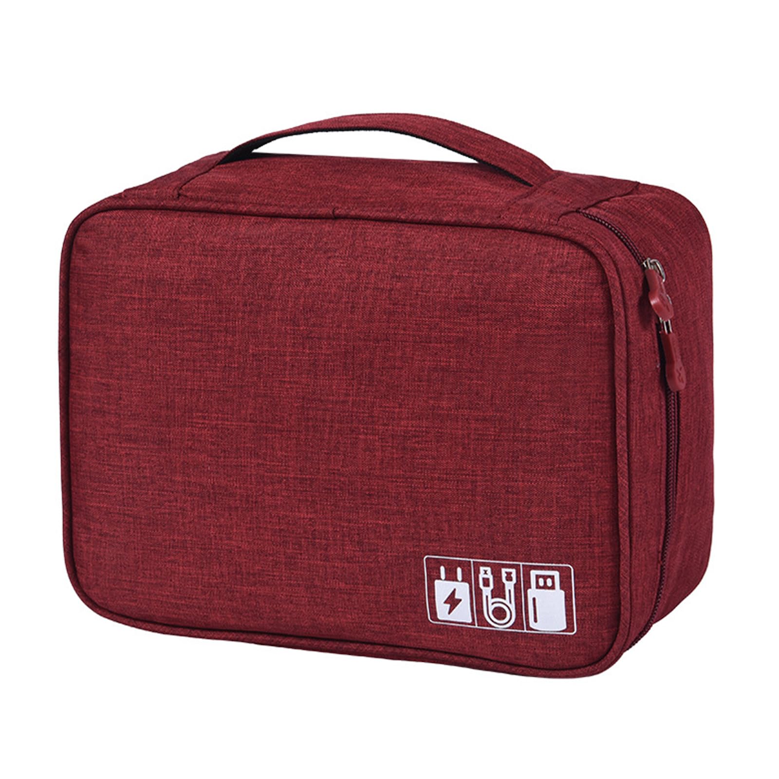 Ejoyous Custodia per Cavo Dati, 24,5x18,5x10cm (WINE RED)