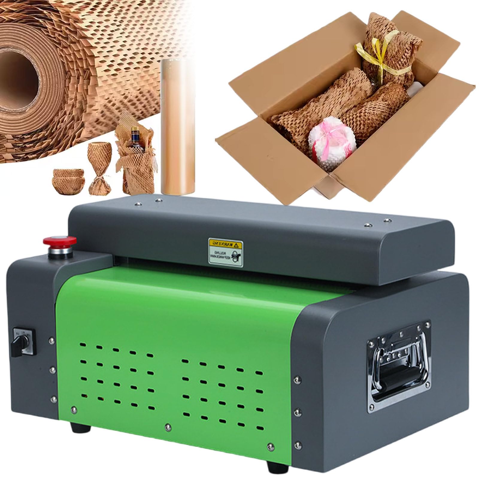 JKJZSALJ Electric Carton Box Cutting Machine 325 Mm 425 Mm 500 Mm,For Corrugated Cardboard Express Packaging,Desktop Waste Cardboard Shredder,325Mm/12.8",500mm/19.7in