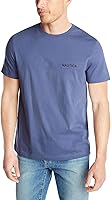 Nautica Men's Short Sleeve Solid Crew Neck T-Shirt - 100% Soft Cotton Casual Tee for Everyday Comfort
