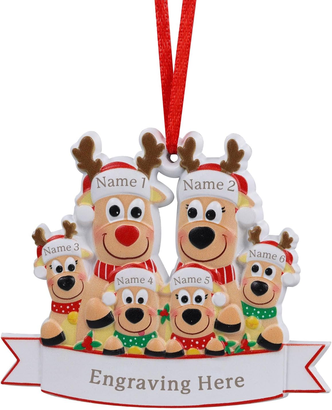Custom Reindeer Christmas Decor Engraved 36 Name