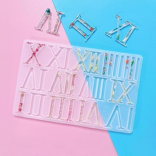 Miniatura 4 de Moldes de resina de números digitales para reloj, moldes de silicona para hacer relojes, manualidades de bricolaje