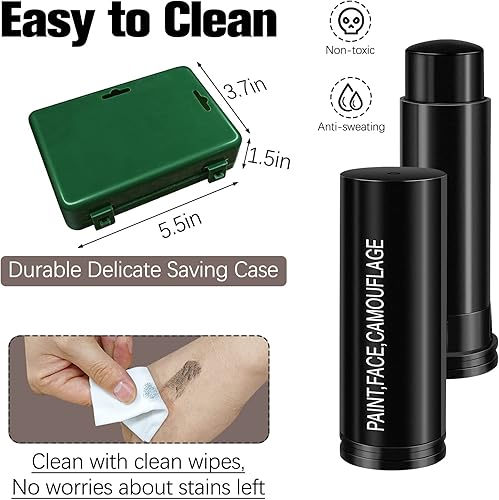 Miniatura 2 de Magic Football Eye Stick - Pintura facial negra para deportes al aire libre, accesorios para béisbol, sóftbol, lacrosse, todos los deportes de