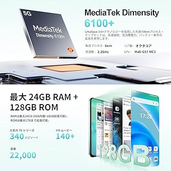 Amazon | FOSSiBOT S1 5G スマホ Android 14 SIMフリー スマホ 本体