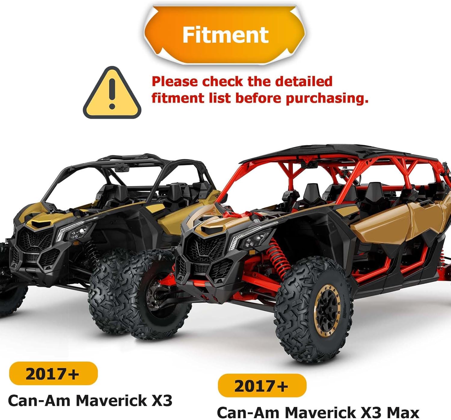 WeiSen 4500lb 12V Electric Winch Kit with Winch Mount Compatible with Can-Am Maverick X3 Models 2017-2025, Synthetic Rope Hawse Fairlead and Forged Hook Stopper