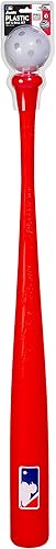 Miniatura 10 de Franklin Sports - Juego de bate de béisbol de plástico + pelota - Bates de plástico para niños MLB - Bate ligero para niños + juego de béisbol de