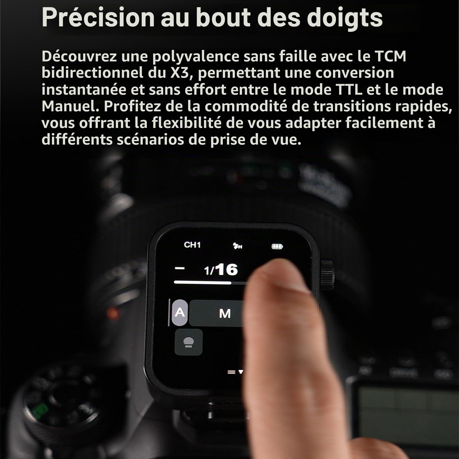 GODOX X3S X3 S X3-S Déclencheur de Flash sans Fil TTL, émetteur de Flash à écran Tactile pour appareils Photo Sony, Batterie intégrée (Version de Mise à Niveau Godox X2T / Xpro/XProII)