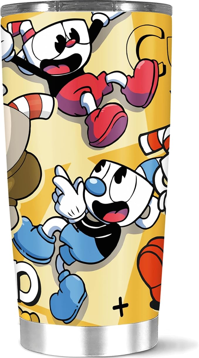 Tumbler Stainless Steel Insulated 20 oz cuphead Hot Coffee