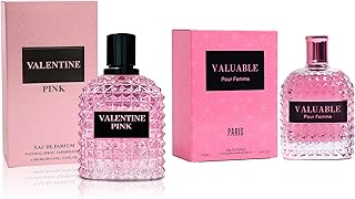 Valentine Pink&Valuable Perfume Set for Women - Floral Fragrance Gift Set with Floral Fruity Scent| 3.4 Fl Oz Each Eau De Pafume for Office Wear