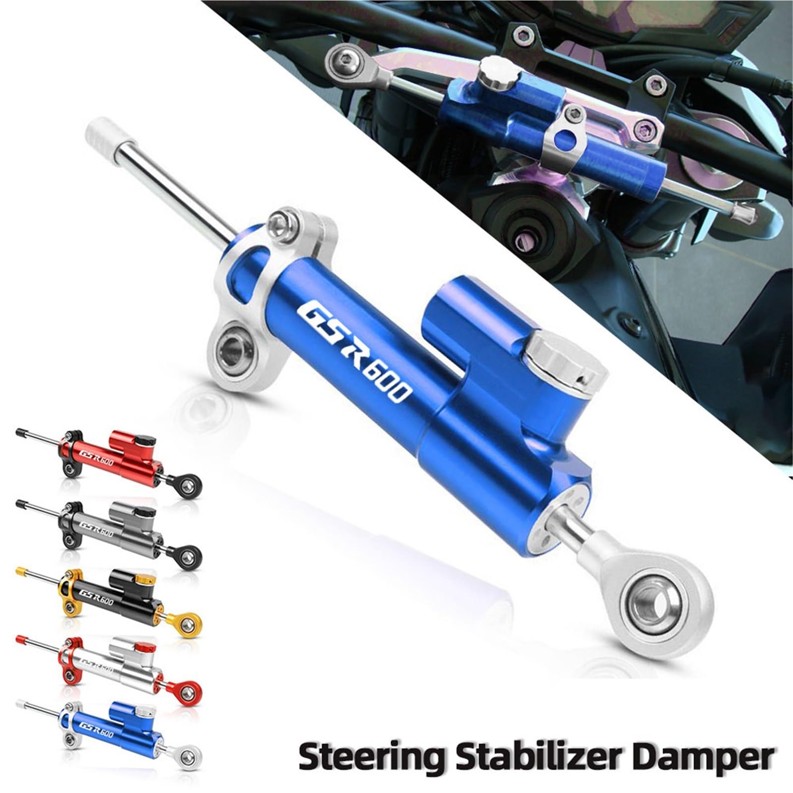 Moto Regolabile CNC Sterzo Stabilizzare Ammortizzatore Staffa Kit Di Montaggio Per SUZUKI GSR600 GSR 600 2006 2007 2008 2009 2010-2011