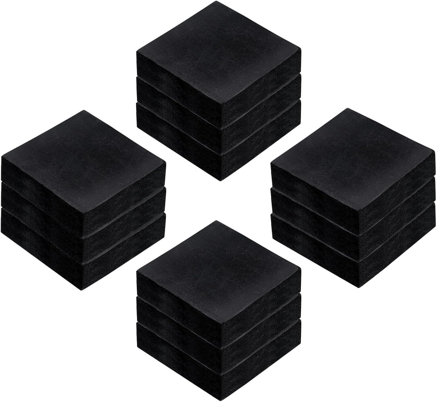 Toolparts And Accessories 12pcs Rubber Anti-Vibration Pads Hard Pads 50mm X 50mm X 15mm Square (#CN#130824-04910)