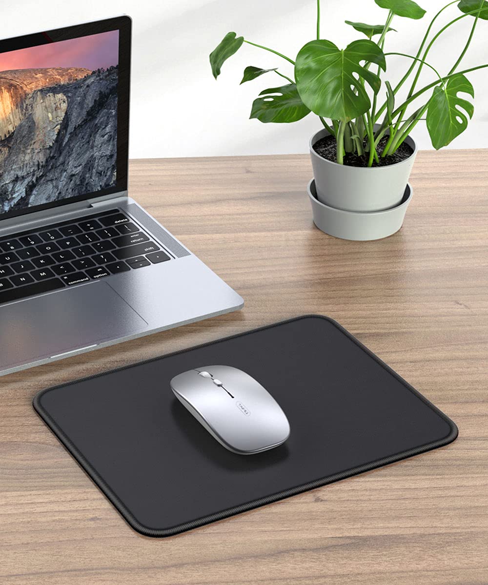 Mouse Pad Black For PC - Greatril Small Mouse Mat For Computer/PC/Laptop Anti-Slip Rubber Base Smooth Surfaces Office/Gaming 280 X 220 X 3mm - View #4