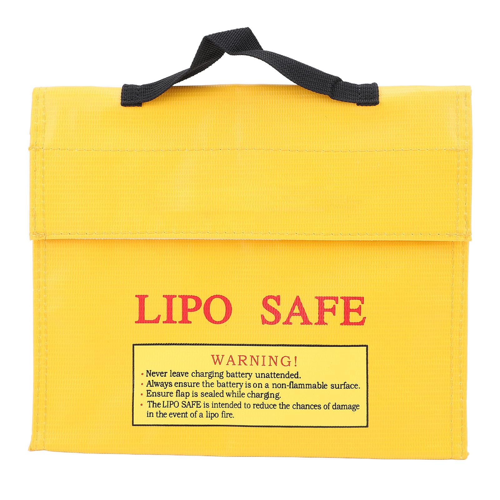 Torba Lipo Safe z Haczykiem i Zamknięciem - Ognioodporna, Przeciwwybuchowa Torba do Przechowywania i Transportu Baterii Lipo