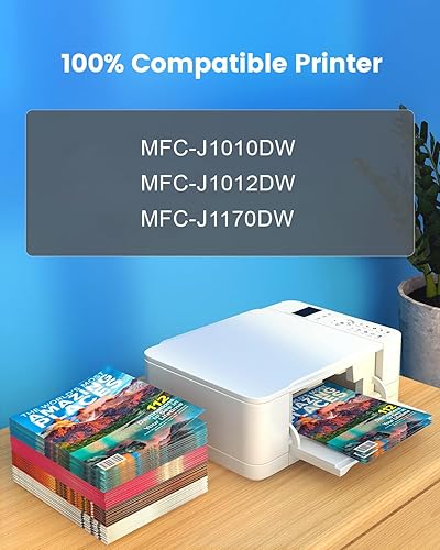 Miniatura 2 de LC401 - Repuesto de tinta para cartuchos de tinta Brother LC401 compatibles con impresoras Brother MFC-j1010dw Ink Brother MFC-J1012DW, MFC-J1170DW,