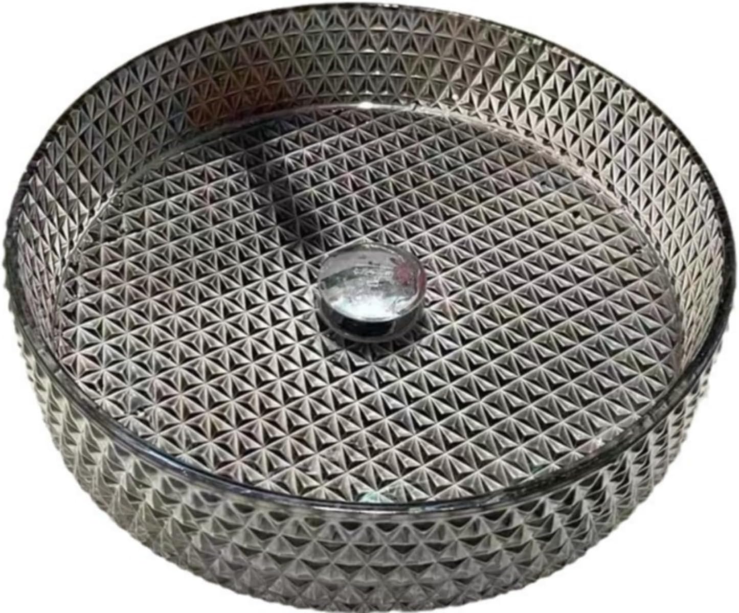 手洗いボウル ガラス-03 B183｜おしゃれな洗面ボウル(洗面器)通販サイト mizunohana(水の花) 【Ptomoto】置き型 商用・家庭用両適 クリスタルガラス製 洗面ボウル 小さい 割れにくい 円形 手洗いボウル 玄関・賃貸・カフ