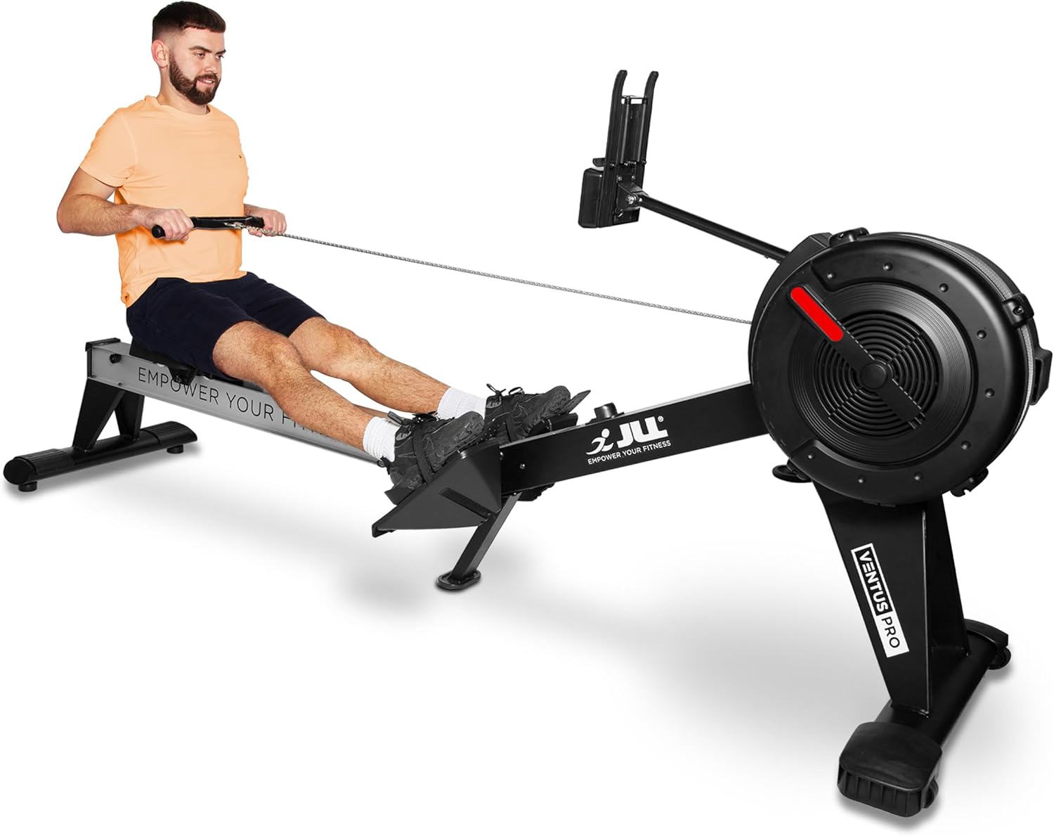 JLL® Ventus Pro Air Rower, Commercial Level Home Air Rowing Machine, Suitable For Home Use, 10