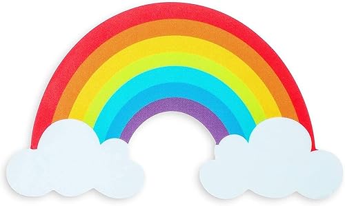 Miniatura 5 de Blue Panda Calcomanías de vinilo arcoíris – 3.5 x 2 pulgadas, paquete de 36 unidades, impermeables, calcomanías de arco iris para niños,