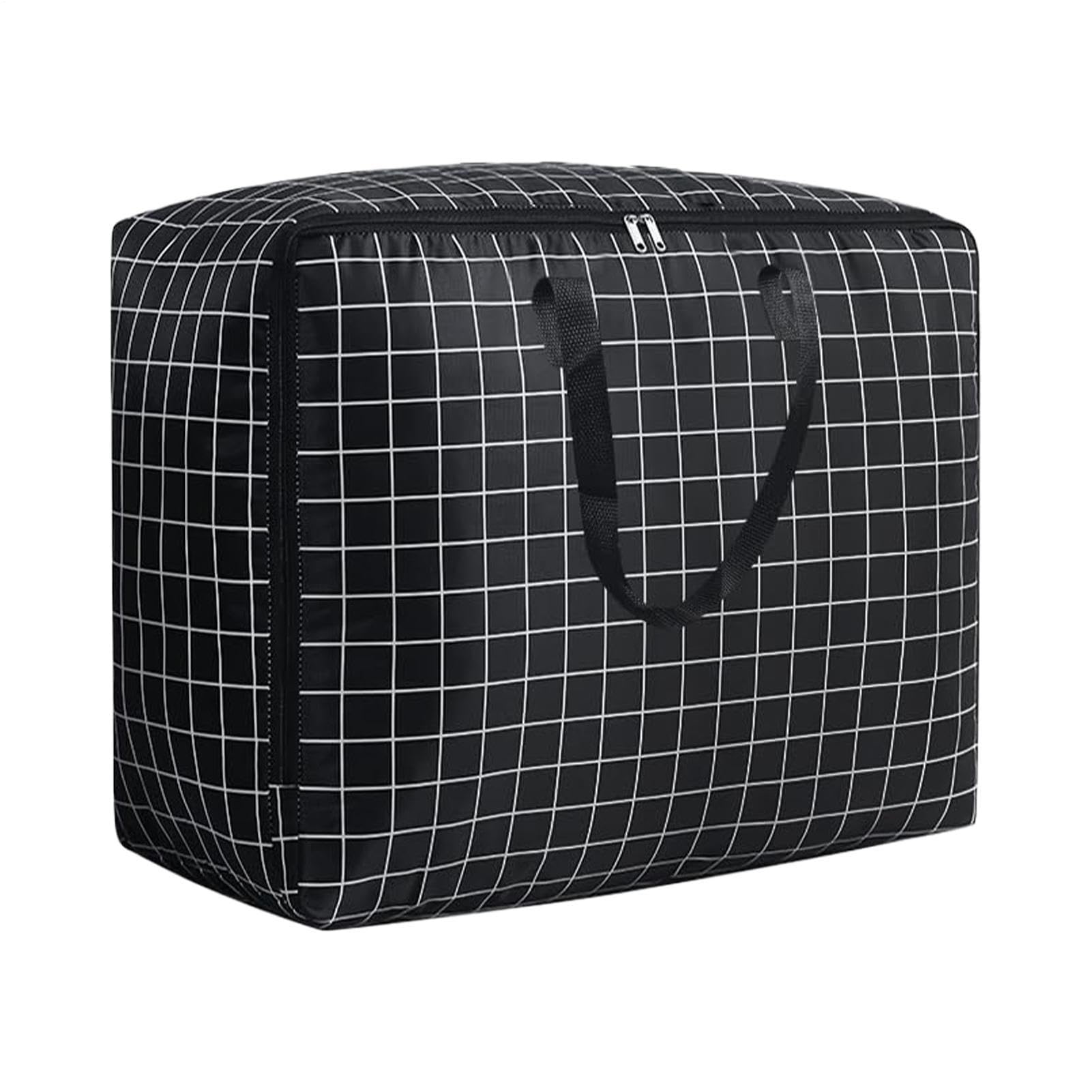 Bolsas De Almacenamiento Grandes - Cajas Impermeables De Tela Oxford De 75 L | Bolsas Para Mudanzas Con Asas Y Cremalleras, Organizador Duradero Para El Hogar, Viajes, Universidad, Dormitorio, Armario