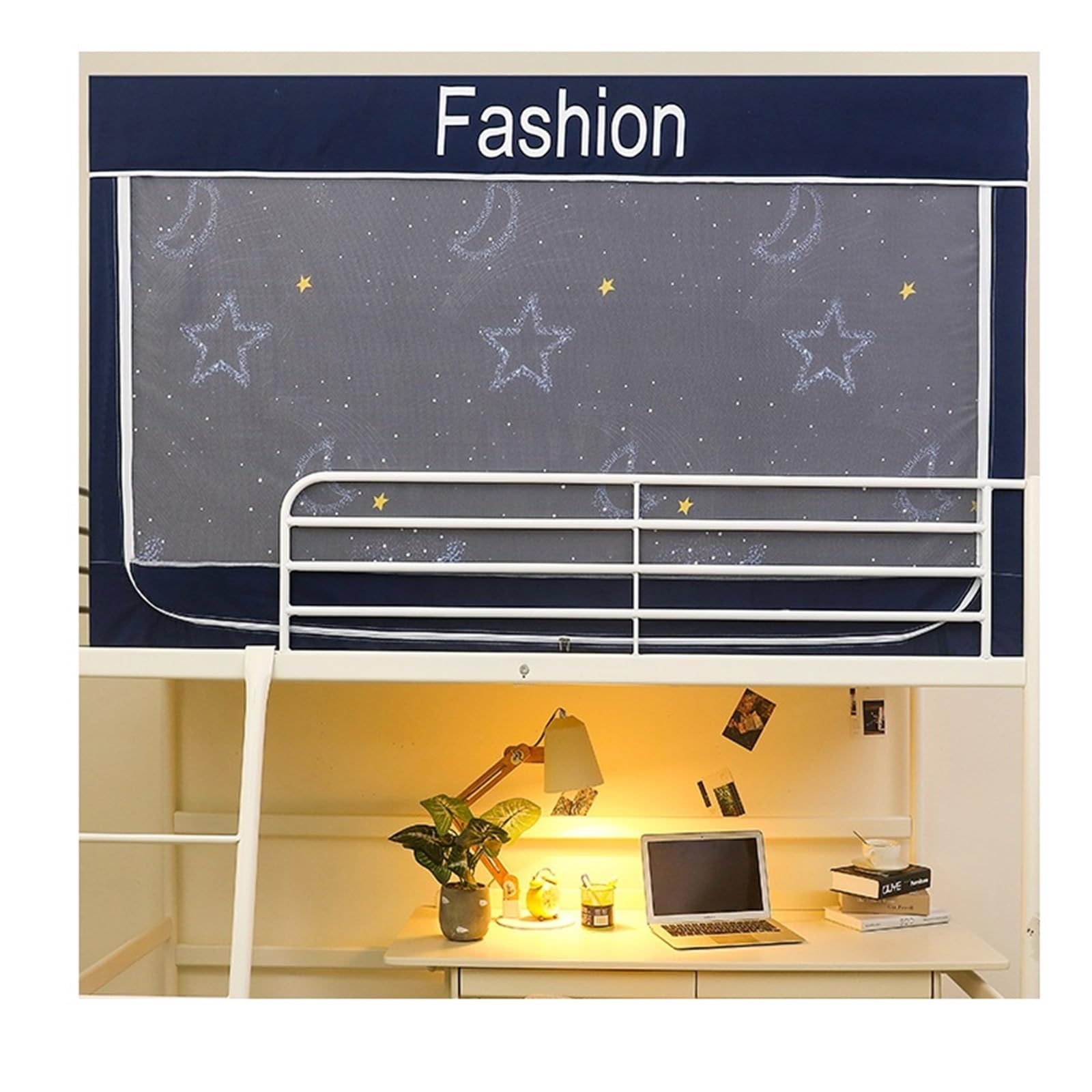 Cortinas opacas para litera con mosquitera integrada que aísla la luz en Color7