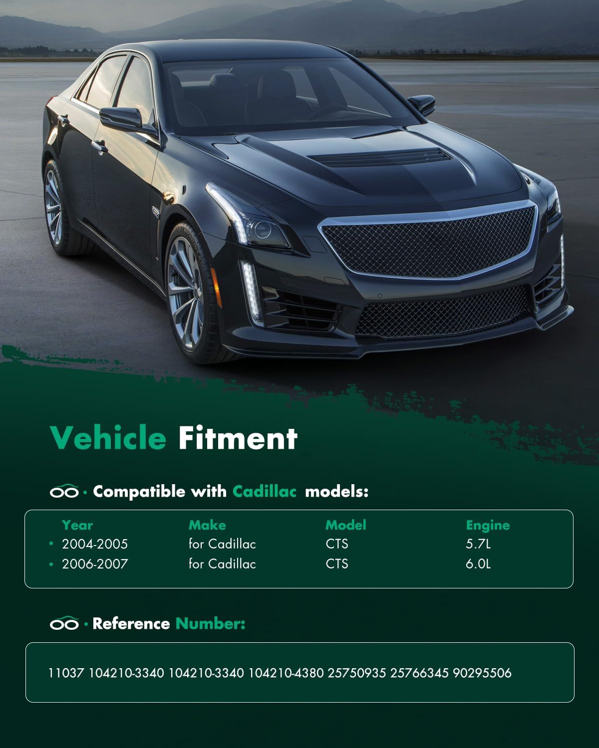 SCITOO New Alternator Fits for Cadillac for CTS 2004-2007 11037