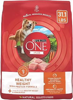 Purina ONE +Plus Healthy Weight High Protein Turkey Dry Dog Food 31.1 lb Bag - Weight Control for Adult Dogs