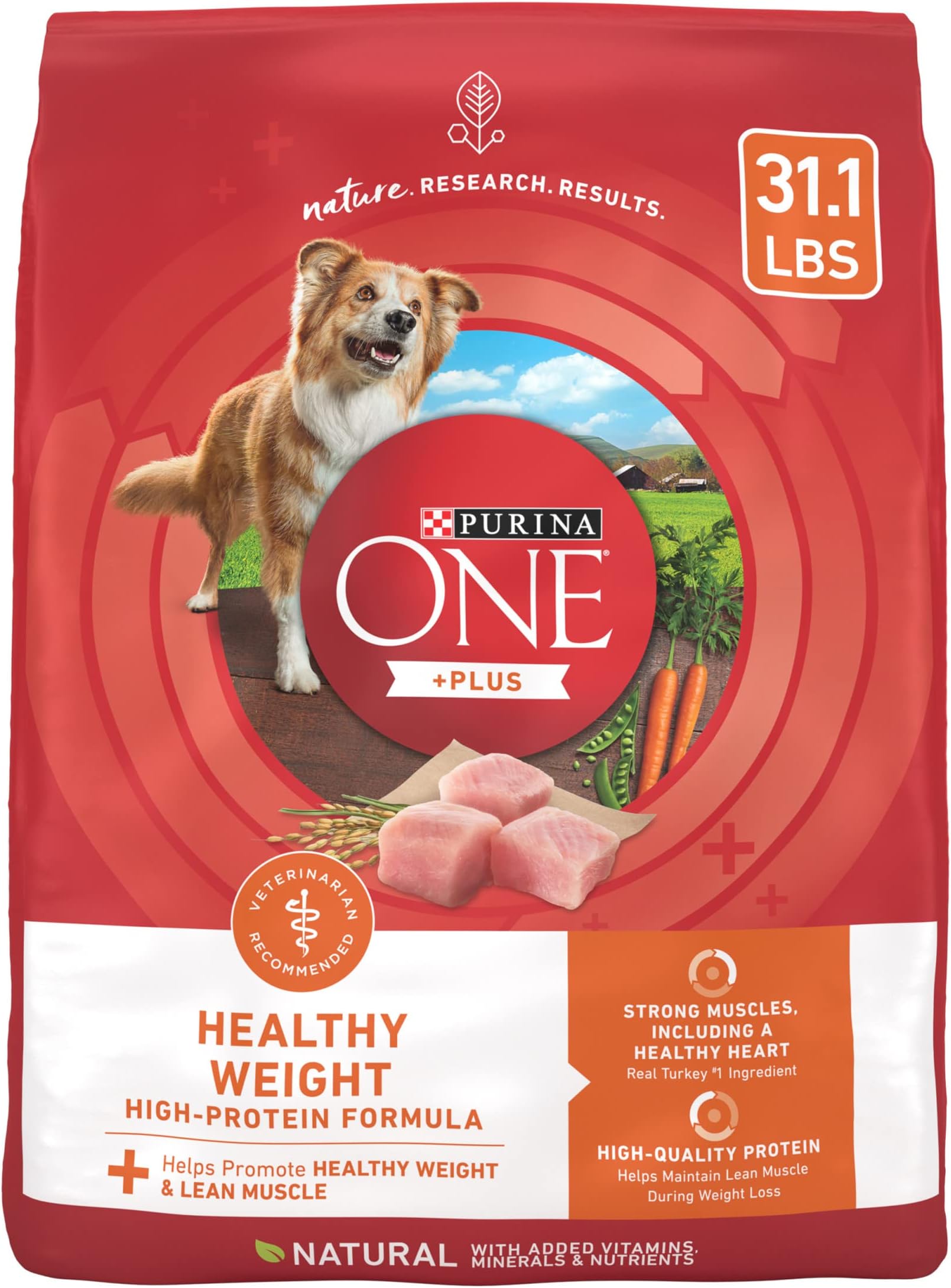 Plus Healthy Weight High-Protein Dog Food Dry Formula - 31.1 lb. Bag