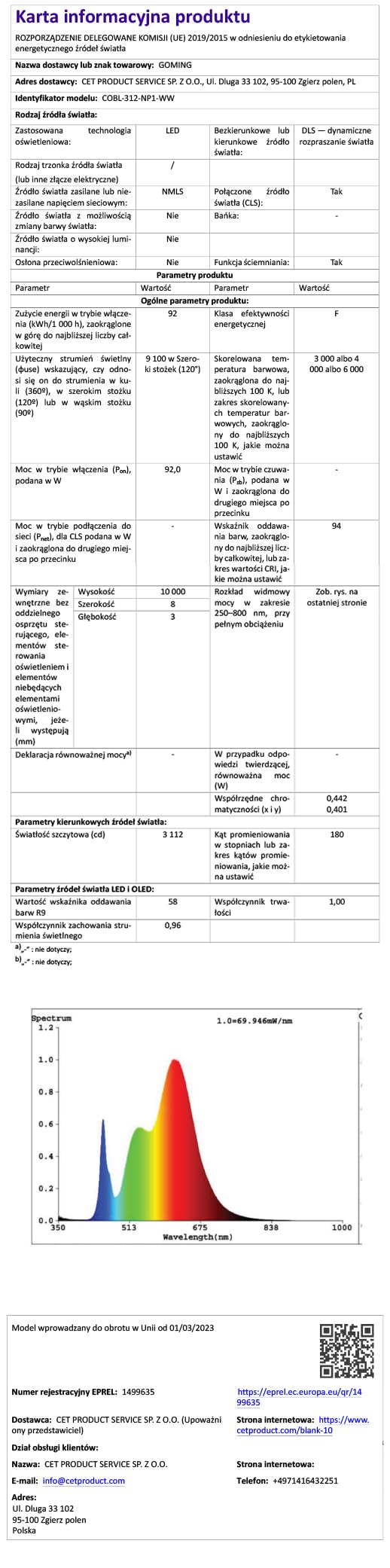GOMING 24V 10M Striscia LED COB con Sensore di Movimento Bianco Naturale 4000K Strisce LED con 24V 3A Alimentatore IP20 Non Impermeabile CRI 93+ per Mobili Cucina Scala Vetrina Camera da Letto Letto