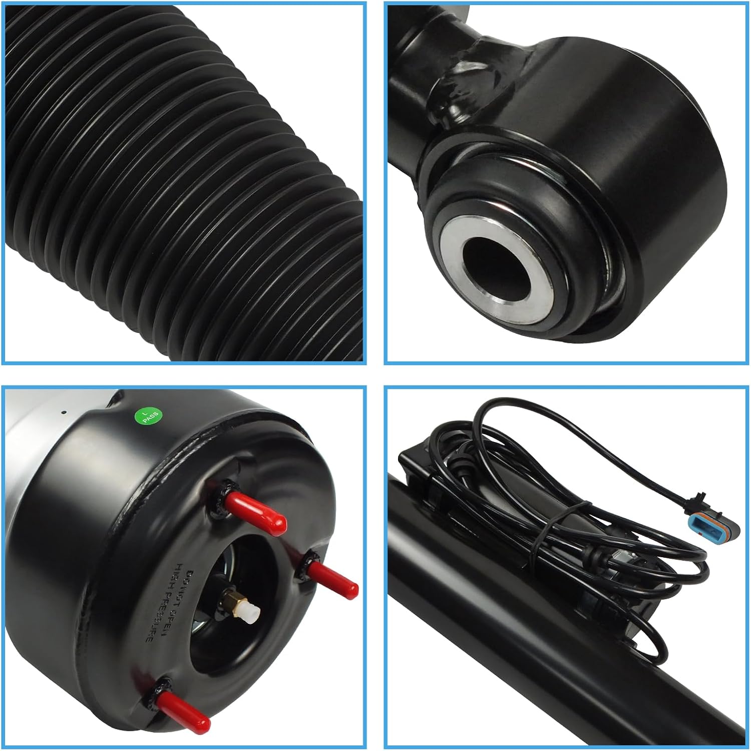Rear Left Air Suspension Strut Shock Absorber for Mercedes-Benz W221 S350 S400 S450 S550 S600 CL550 CL600 CL63 CL65 AMG OE 2213201338 2213202113 2213205513