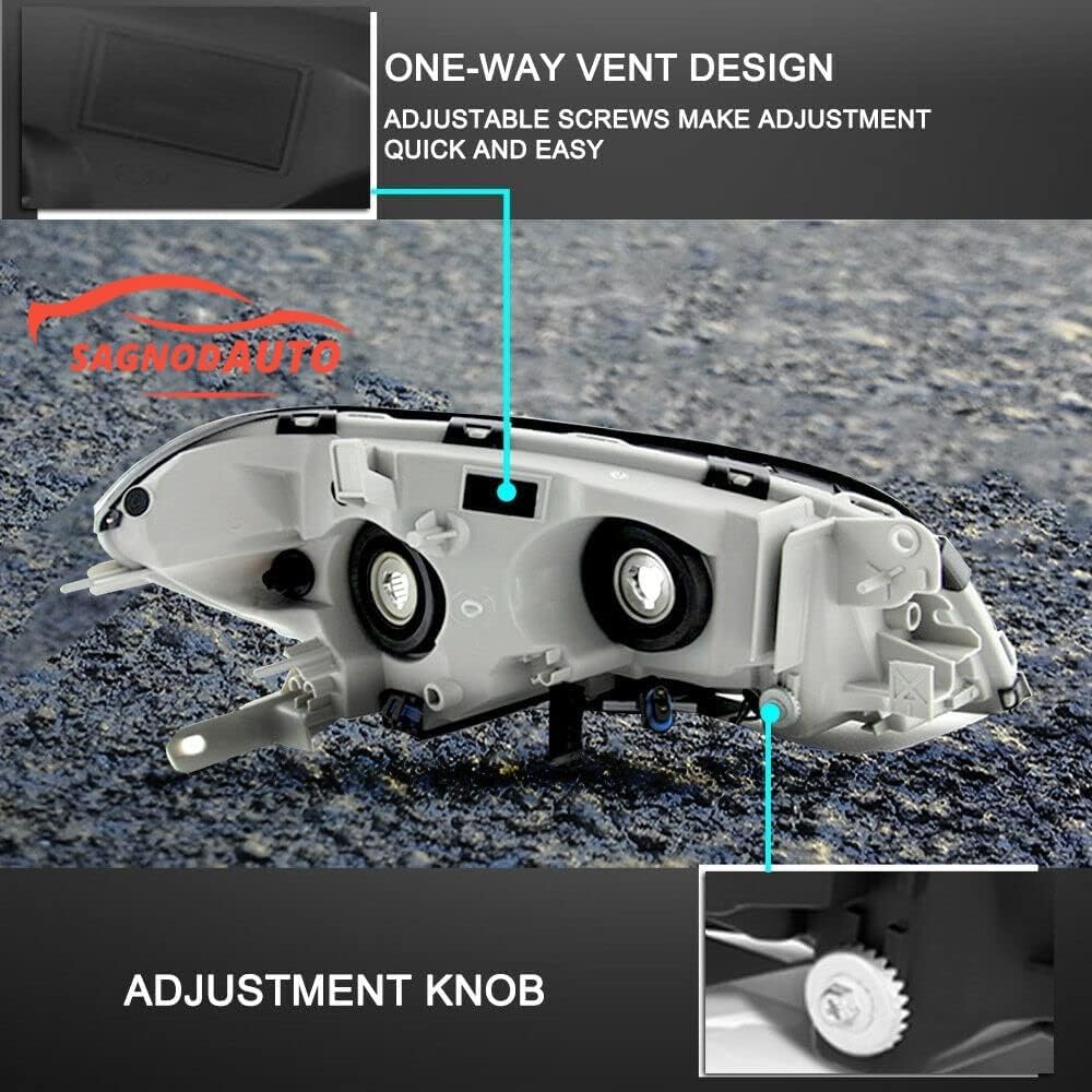 Headlights compatible with 2008-2012 Chevy Malibu