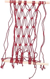 MUCKLILY 1pc Fruit Hanging Basket Fruit Vegetable Net Bag Fruit Hammock Decoration Hanging Wall Decor Hanging Fruit Hammock Fruit Basket Vegetable Rack Red Cotton Rope Beech