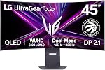 Moniteur de jeu LG Ultragear™ 45GX950A 45 po OLED à mode double 5K2K (5120x2160) incurvé 800R (WUHD 165Hz WFHD 330Hz) 0,03ms DisplayPort USB-C 90W Compatible NVIDIA® G-SYNC® AMD FreeSync™ Premium Pro