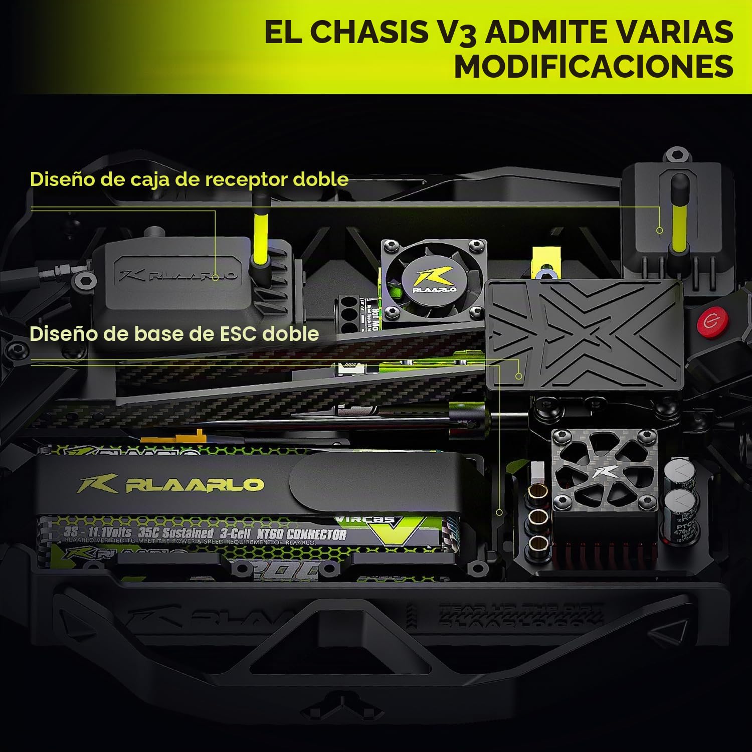 CROBOLL RLAARLO 1/10 Brushless RC Coche para adultos con Gyro, Max 80 km/h Rally Coche de Rally Rápido, 2.4GHz All Terrain RC Drift coche a distancia